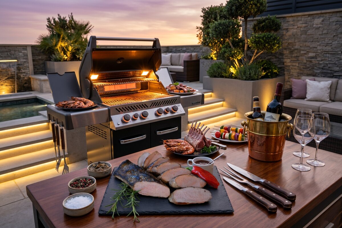 Hirschrücken vom Grill